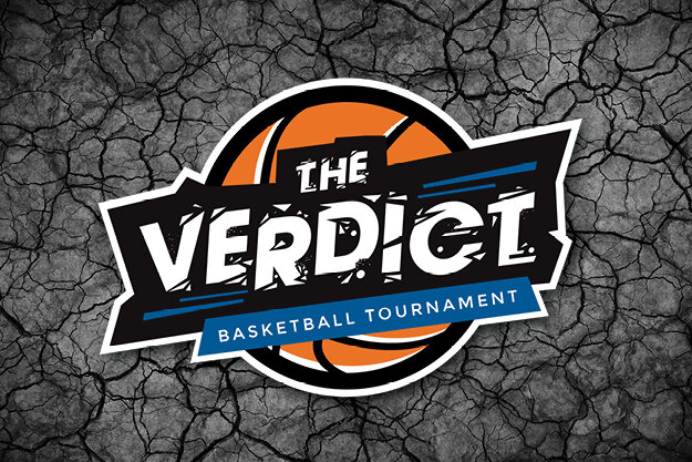 The Verdict Basketball Tournament Logo