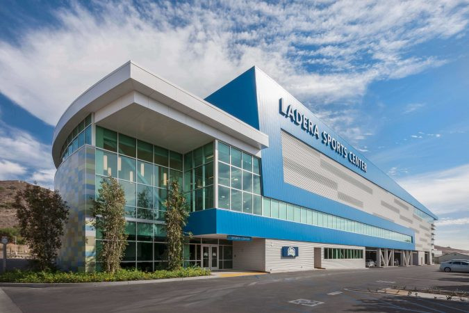 Daytime shot of Ladera Sports Center exterior